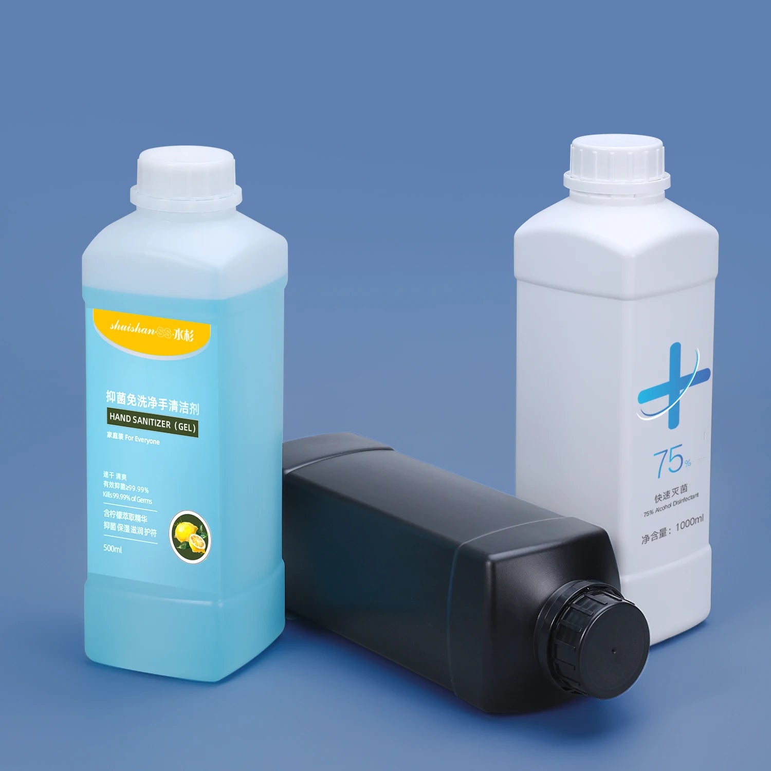 Food Grade 1 Liter Applicator Plastic Bottles for Detergents