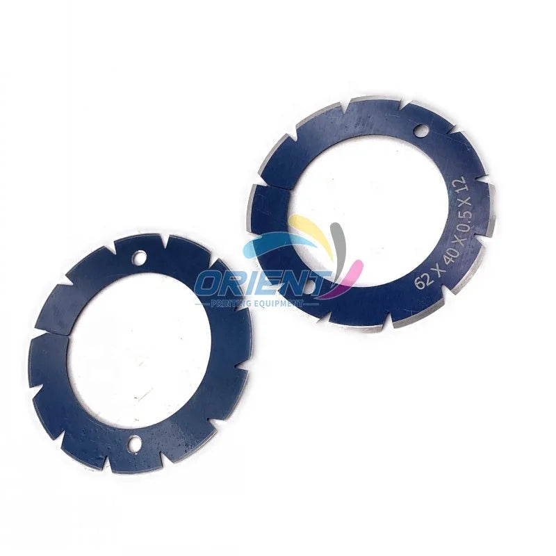 Quality 10Pcs 12 Teeth ZD.200-749-01-00 Disc Slot Perforator Perforating Blade for Stahl Folding Machine Parts