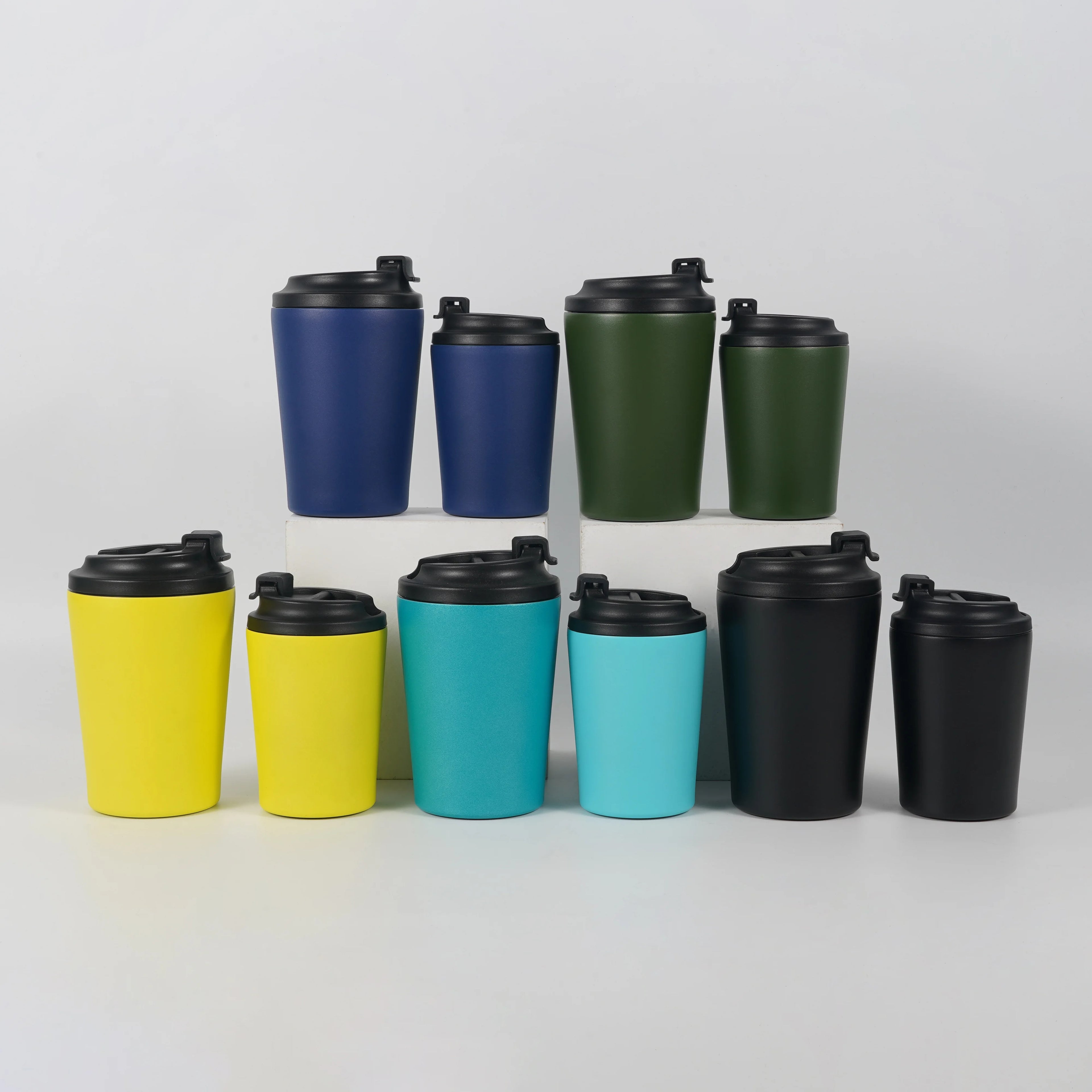 Stainless Steel Thermal Coffee Mug Vacuum-Insulated Cup With Lids for Hot and Cold Drink
