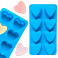 BPA Free Non-stick 8 Hole Heart Shaped Silicone Cake Mold Reusable Durable Silicone Heart Soap Making Mold