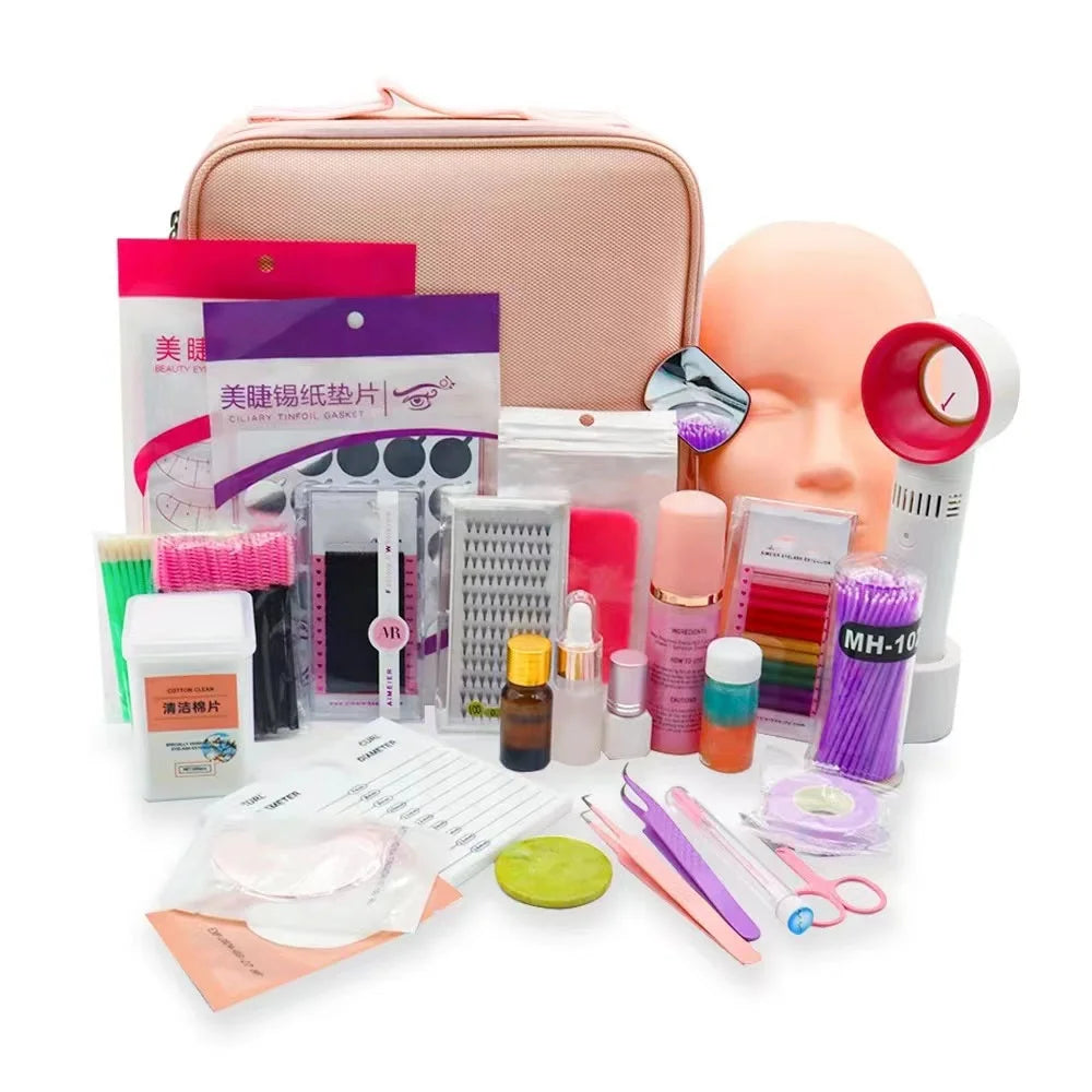 Professional Eyelash Extensions Training Kits Cluster Kit False Eyelash Extension Tools Eyelash Extension Kit Set