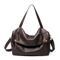 European and American Style Women's Crossbody Shoulder Bag New Genuine Cowhide Large Capacity with Zipper Closure Ladies Bag