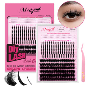 Cloud Wispy Light Cluster Lashes Invisible Flat Root Soft Smooth Fibers All Day Stress Free Long Wear Experience