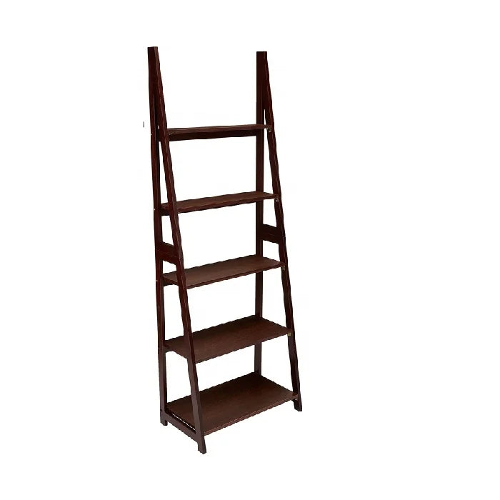 Home Decor Frame Organizer  Solid  Wooden 5-Tier Ladder Bookshelf