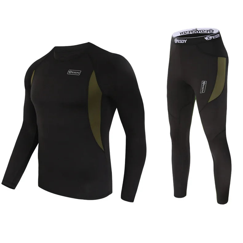 Shero Create Men Outdoor Sports Underwear Plush Thermal Underwear