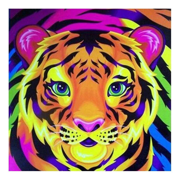 Ever Moment Diamond Painting Handmade Colorful Animal Head Full Square 5D DIY Diamond Embroidery Mosaic Wall Decor 3F2078