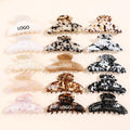 MiDairy 108mm  CUSTOM LOGO 5000+COLORS Hair Grip Simple Temperament Hair Clip Acetate Tortoise Shell Clip Hair Accessories