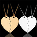Customized Logo Name Stainless Steel Heart-Shaped Couples Friendship Necklace Trendy Accessory for Anniversary Holiday Gift