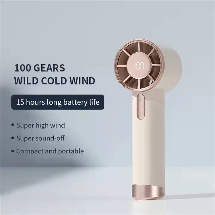 Hot Selling Electric Mini Desktop Fan USB Rechargeable Portable Cold Fan Three Wind Speed Settings Outdoor Hotel Car RV