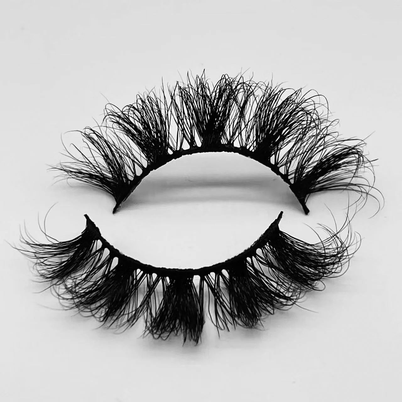Wholesale OEM 8057-f Natural Fur Mink Full Strip Eyelashes Custom Logo Beauty Lash Boxes Private Label Luxury Beauty Product