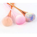 Factory Direct Supply YMJR NRE-016 Soft Small Waist Synthetic Hair Nail Dust Brush Plastic Handle Nail Shops Nail Art Dusting