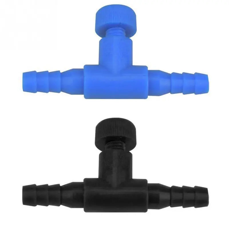 JR Hose Plastic Quick Plug Fish tank air Pump Aquaculture T-shaped Control Valve Plastic Aquarium Hose Connector