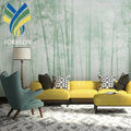 YKML 0011 Modern Chinese Style 3D Mural Wallpaper Home Decor Forest Scene Misty Jungle Trees Bamboo Waterproof Wall Paper Mural