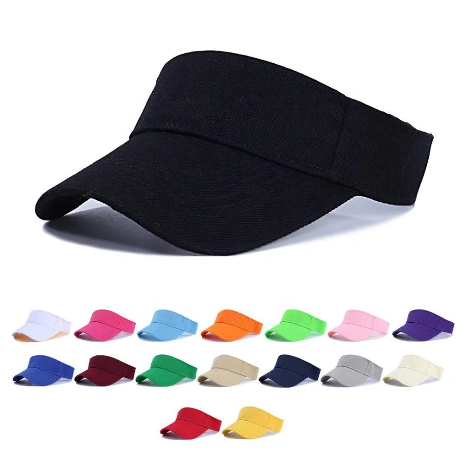 2026 Wholesale 3D Embroidery Logo Adjustable Sports Caps 17 Colors Baseball Caps Women Top Hollow Golf Cap Hat Men's Visor Hats