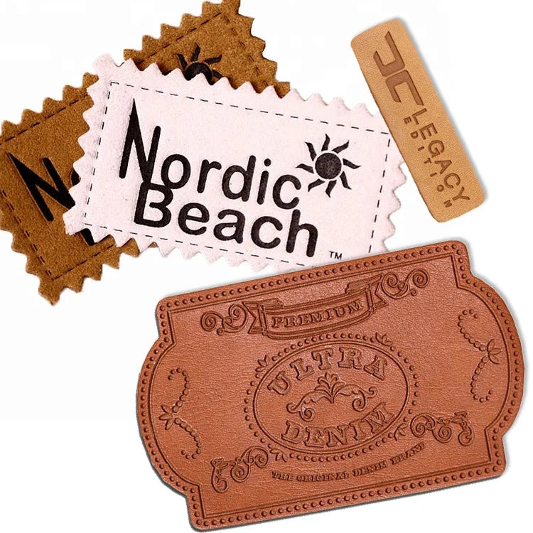 Leather Label Small Batch Clothing Leather Label Hot Press Printing Logo Luggage Accessories Jeans Trademark Accessories