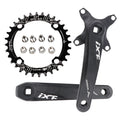 IXF Single Three Disc Aluminum Alloy Lightweight MTB Crankset 104BCD 170mm Square Hole Bike Sprocket 32/34/36/38T Road Bicycles MegaBDM