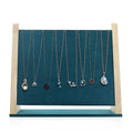 Bamboo and Wood Flannelette Necklace Rack Jewelry for Household Pendant Display Props Display