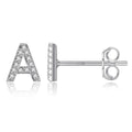 Customized Fashion Jewelry Gold Plated Party Letter Name Premium Style Diamond Earrings Letters with Zircon A-Z Letter Earrings