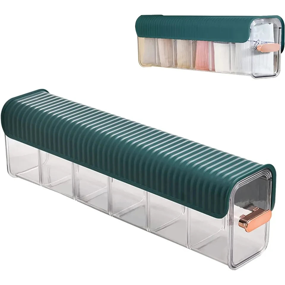 Tik Tok Home Closet Three in One Drawer Socks Separator Organizer Wall Hanging Transparent Wall Mounted Underwear Storage Box