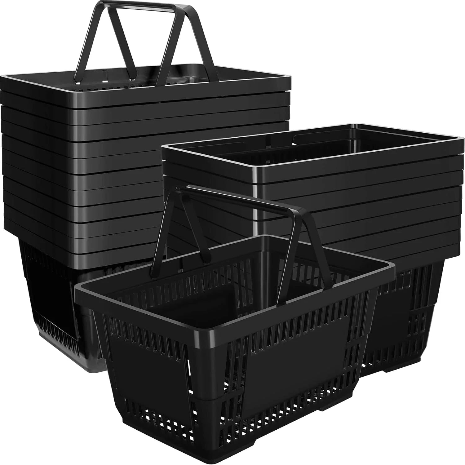 28L Decoration Desktop Storage Rack Mini Supermarket Shopping Hand Basket Shopping Basket for Retail Stores