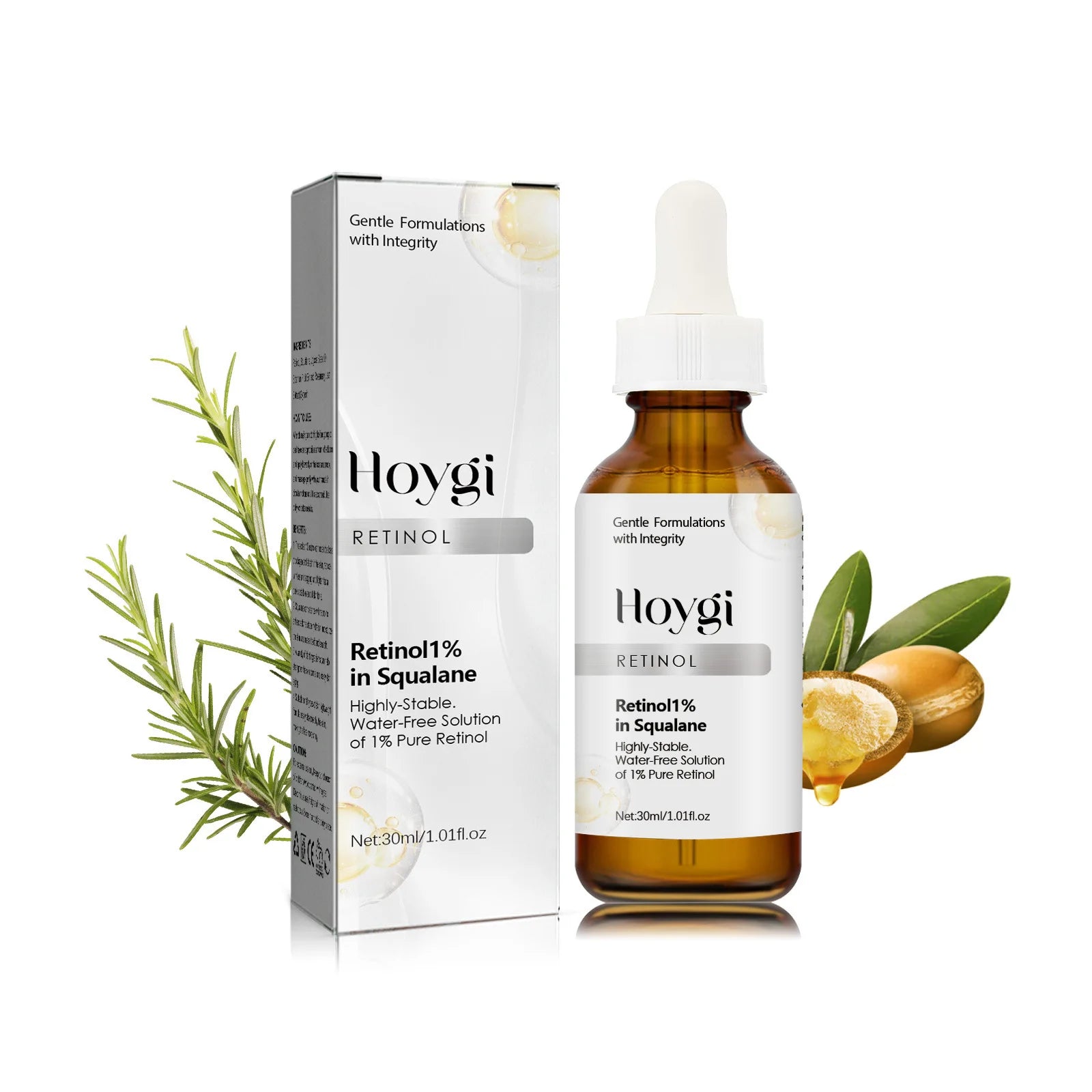 Private Label Hoygi Face Retinol Squalane Serum Anti-wrinkle Anti Aging Firming Moisturizing Facial Serum