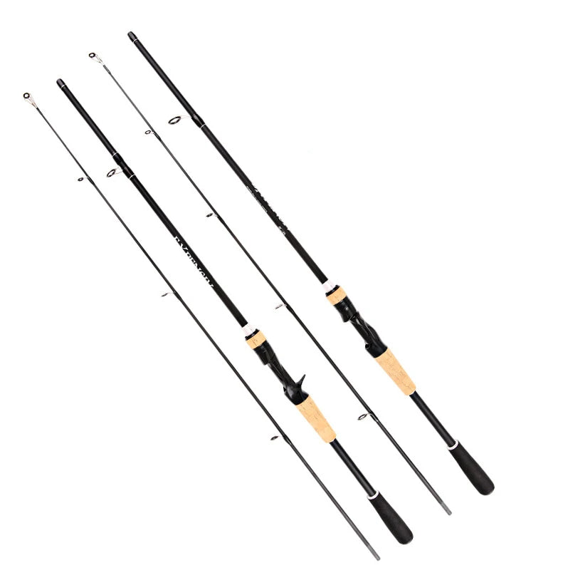 SNEDA New Luya Spinning Casting Fishing Rod 1.65m1.8m 2.1m 2.4m ML Black Fishing Rod