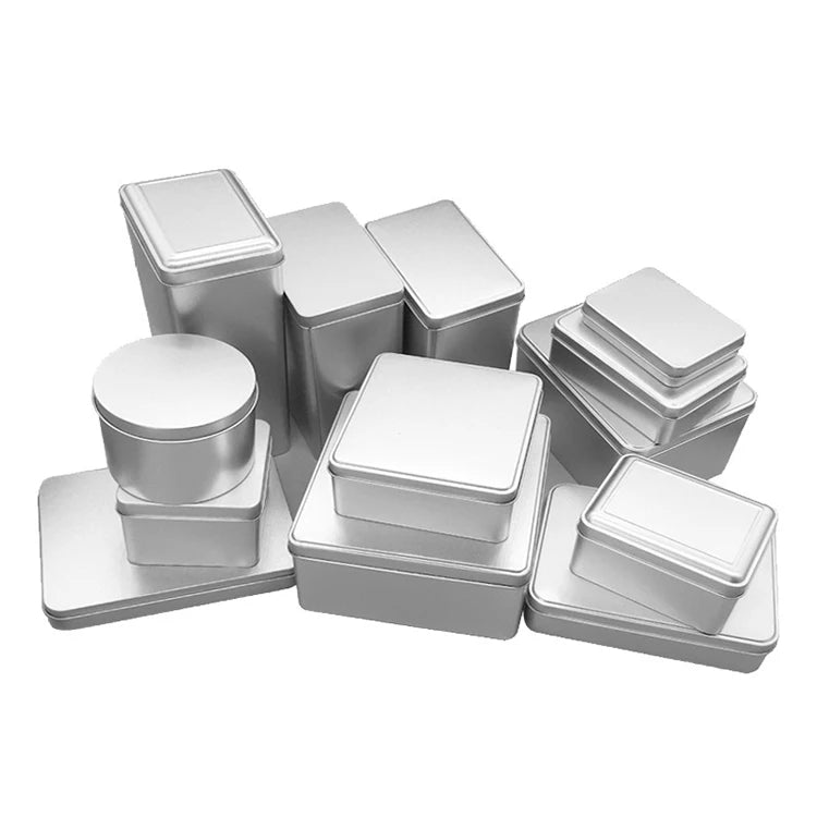Factory Wholesale 4oz Empty Tin Plate Cans Window Lids 60x45mm Bulk Packaging Spices Candles Beans Tea Coffee Recycled Materials
