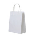 Stock Ready Ship Eco-Friendly Recyclable 15*15*17 cm Kraft Paper Bag Customer's Logo for Clothing Socks Shoes Shopping Packaging