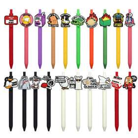 Factory Direct New Arrival Creative Phrase Series Cartoon Medical Shape Ballpoint Pen Smooth Writing Push Action Ballpoint Pen