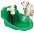 New Automatic Plastic Green Sheep Goat Drinking Water Bowl-Durable & Water Saving Livestock Use
