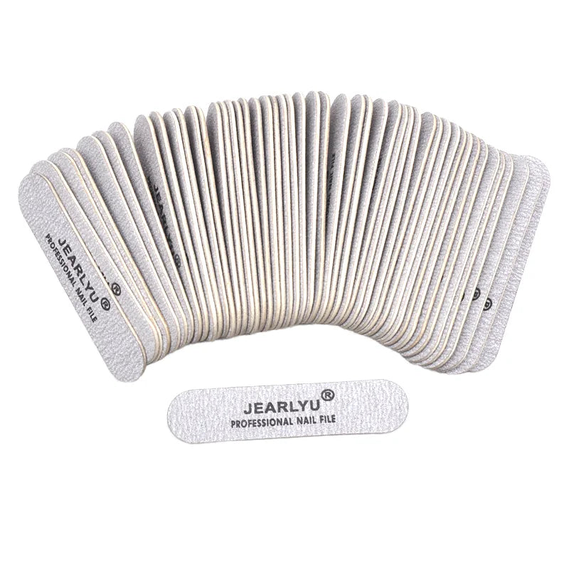 Custom Logo Disposable Mini Zebra Nail Files 180/240 Strip Thin Emery Salon Tool Professional Durable Polisher for Manicure