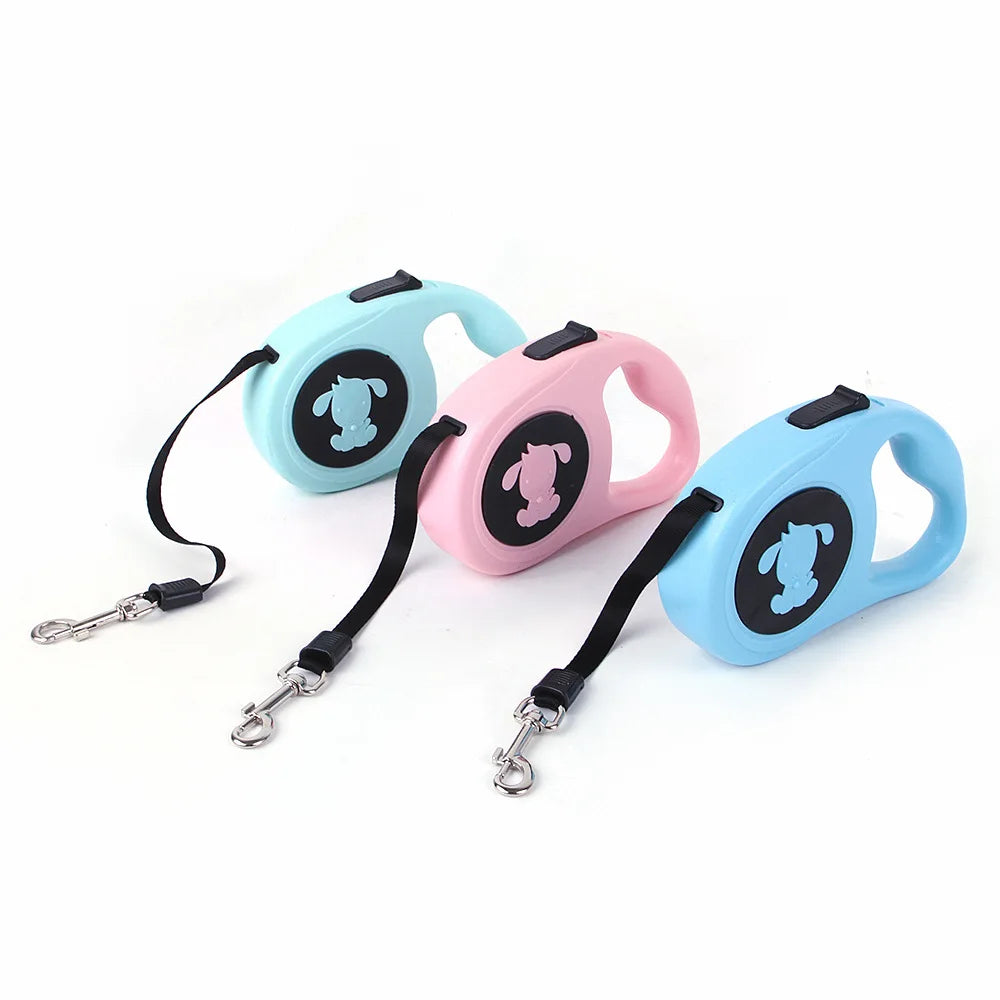 Wholesale Stocked Nylon Hands Free Pet Retractable Rope Dog Leash