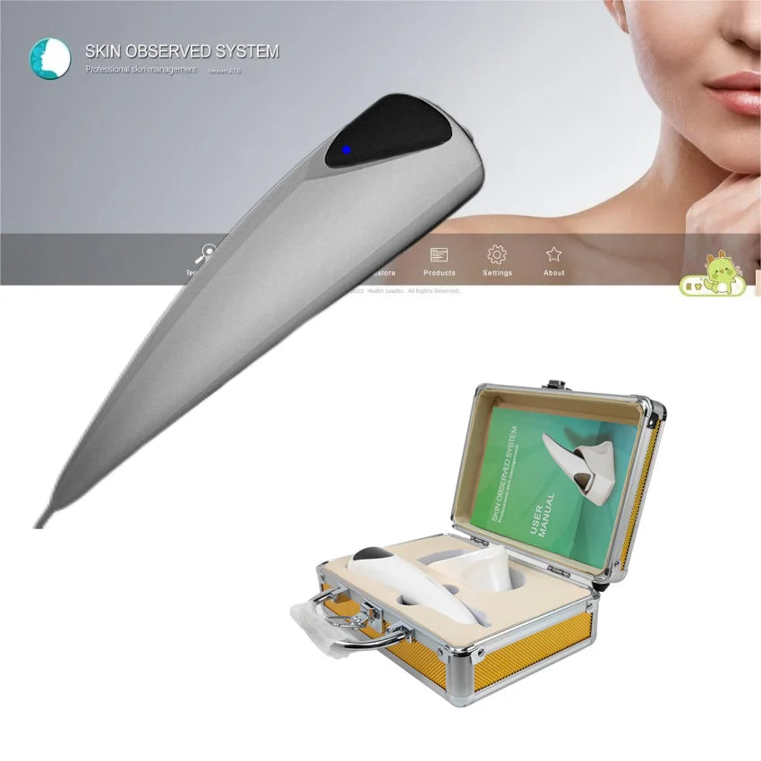 3D Digital Skin Scanner Professional Skin Diagnosis Detector Facial Skin Analyzer Face Mositure Oil Wrinkle Analyzing Machine