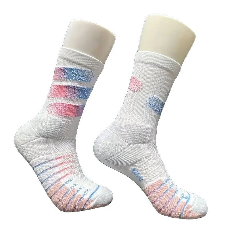 Factory Wholesale Professional Man's Socks Thick Breathable Basketball Football Running Soccer Socks Support Custom Socks logo