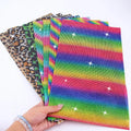 Best Quality Rainbow Self-Adhesive Glue Back Sticker Motif Glass Rhinestone Sheets for Garment Cup Shoes Bags