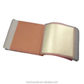 Factory Price  8 X 8 cm 12 K Contain 50% Pure Gold Transfer Booklet White Gold Leaf Foil Sheets Craft Gilding Decorative Paper