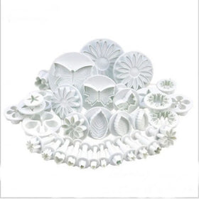 Handmade DIY Eco-Friendly Stocked Kids Custom 33-Piece Plastic Cookie Cutter Set Baking Tools for Fondant Cake Decoration