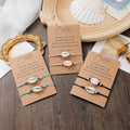 SC Minimalist Handmade Shell Bracelet Best Friendship Woven Thread Bracelet Natural Shell Anklet for Women and Girls