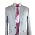 Hamocigia Factory Customization Luxury Handmade Hex Skinny Acrylic Mirror Ties