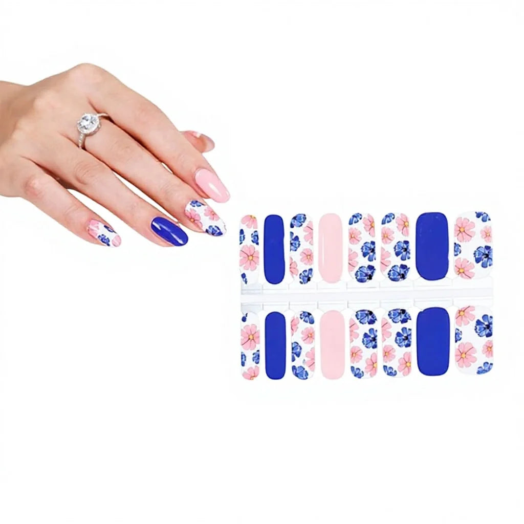 Fashion Japanese Heart Hand UV Portable Nail Wraps Customized Design Nail Art Stickers Wholesale Price
