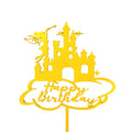 Cute Acrylic Happy Birthday Cake Topper Adorable Cake Decoration Accessories for Birthday Cakes