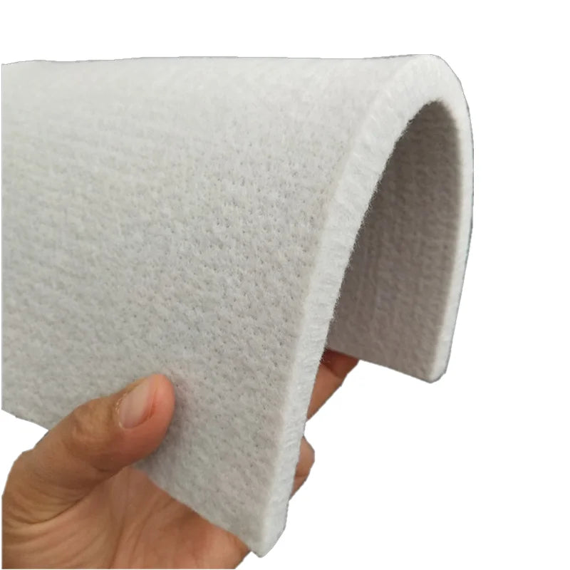 12.7mm White 100% Polyester Felt Sheet Gasket Tension Pads with 2000-3500gsm Density for Industrial Steel Slitting Machine