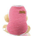 Top Quality Pet Clothes Cotton Striped Vest Small and Medium Sized Dog  Clothing  Wholesale