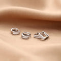 S925 Sterling Silver Earrings Women's Circle Earrings Circle Minor Fashion Earrings 2022 New Tide