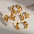 Wholesale Fashion Conch Caterpillar Summer Earrings Anti-allergy Stainless Steel Jewelry Earrings for Women
