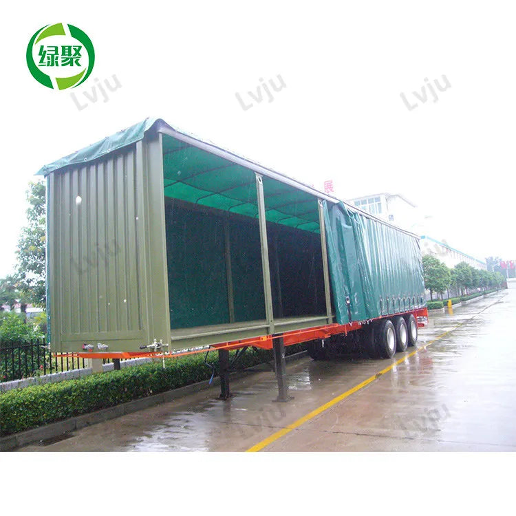 Custom Waterproof Trucking Shelter Tarps Side Curtain Cargo Covers Pvc Tarpaulin Canvas Tarps for Truck Trailer Sheeting