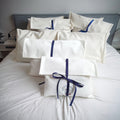 Hot Selling Oem Cotton Envelope Bag Custom Ribbon Organic Envelope Cotton Canvas Pillow Muslin Calico Pillow Envelope Dust Bag