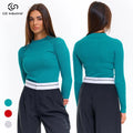 Casual Basic Wool Knitted Ribbed High Neck Pullover Sweater for Women Manufacture's Knitwear with Front Logo Position