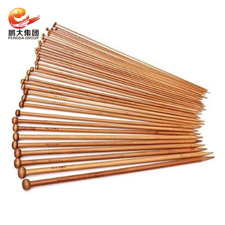Pengda 18 Pairs Tools Giant Wood Wooden Knitting Needles Set for Yarn