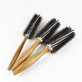 Salon Professional Heat Resistant Women Styling Curling Nylon Brush Comb Pig's Mine+nylon Teeth+aluminum Bobbin+solid Wood